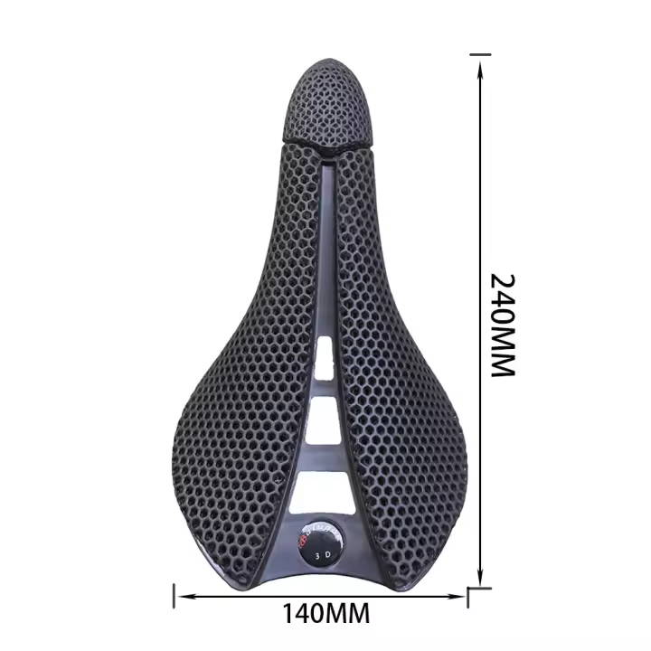 Sillín de Bicicleta de Montaña Impreso en 3D Asiento Suave para Bicicleta de Carretera MTB Ultra Ligero y Transpirable Cojín de 140mm - 1