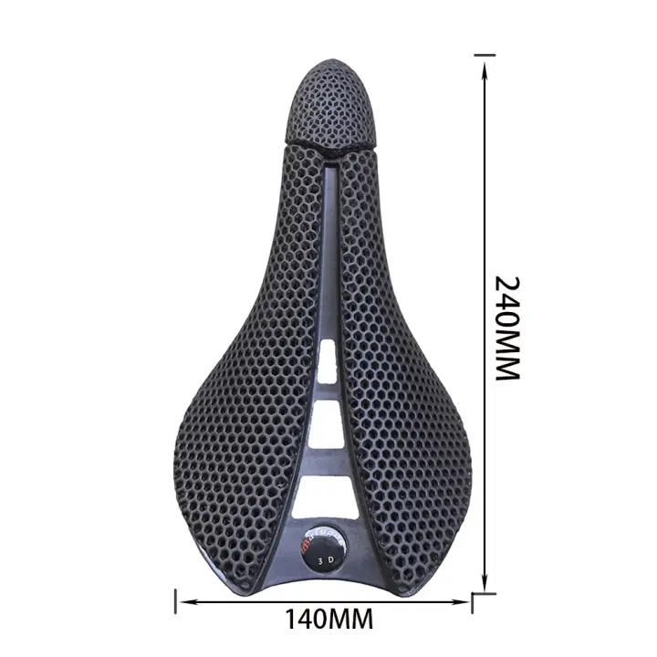 Sillín de Bicicleta de Montaña Impreso en 3D Asiento Suave para Bicicleta de Carretera MTB Ultra Ligero y Transpirable Cojín de 140mm - 1