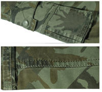Pantalones cortos cargo de camuflaje de algodón con múltiples bolsillos para hombre - details 2