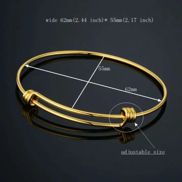 Brazalete redondo ancho chapado en oro para boda Vintage para mujer, brazalete exagerado para la muñeca, regalo de joyería de mano - 1