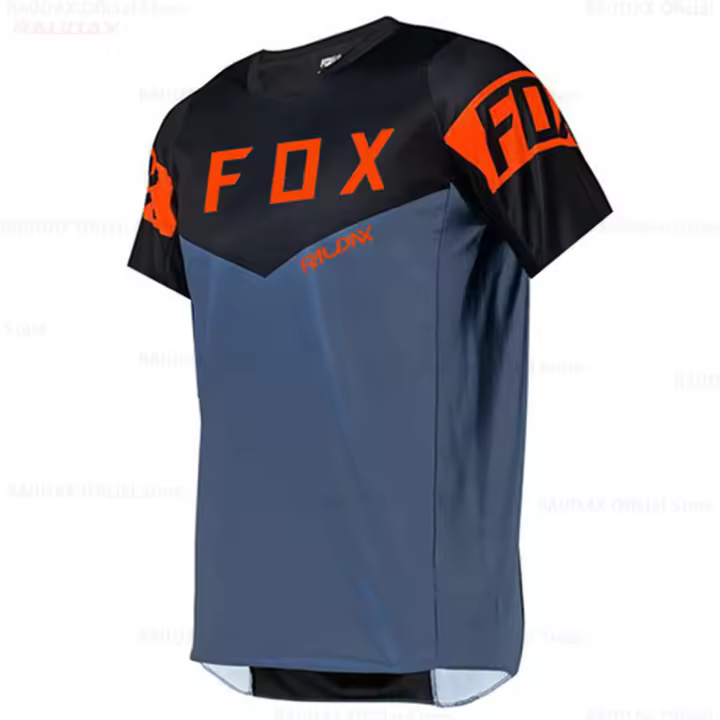 Raudax Fox-camisetas de manga corta para ciclismo de montaña, ropa deportiva para Motocross, equipo deportivo de descenso, DH - 1