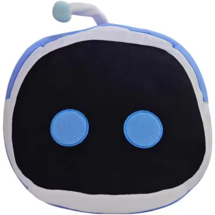 Peluche Astro Bot, Robot relleno para niños, juguete de peluche Astro Bot para regalo para fanáticos del juego, muñeco de peluche suave para niños y adultos, opción de rellenos navideños de cumpleaños para niños y niñas (negro) - 1