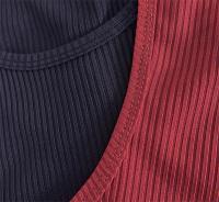 Chaleco elástico a rayas para hombre, camiseta sin mangas de gran tamaño con cuello redondo, camiseta sin mangas para gimnasio, deportes, fitness, correr, entrenamiento, culturismo - details 21