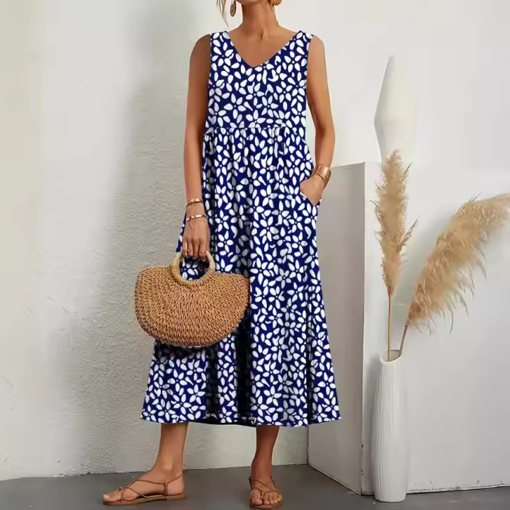 Bolso sin mangas para mujer, estampado suelto, nuevo estilo europeo y americano, temperamento de moda, verano - 1