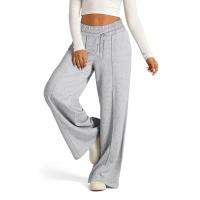 High Waisted Wide Leg Sweatpants Para Mujer Pantalones De Yoga Casuales Jogger De Cintura Baja Estilo Casual Cotton Ankle-Length - details 16