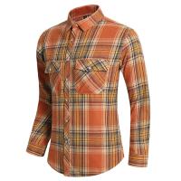 Camisa de Manga Larga con Estampado Geométrico a Rayas Estilo Casual para Hombres - details 20