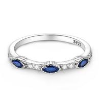 Anillo de Zirconia Cúbica de Plata Esterlina 925 Geométrico de Cielo Estrellado - details 1