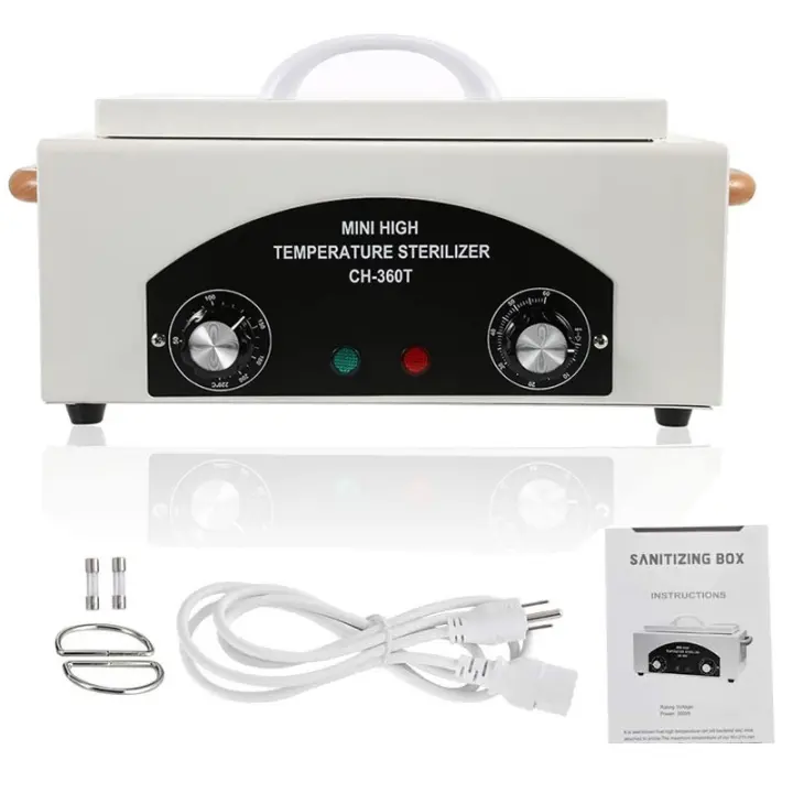 Estuche de Esterilización a Alta Temperatura para Herramientas de Manicura Equipo de Belleza 300W para Salón de Manicura Material de Plástico y Metal Fuente de Energía Eléctrica - 1