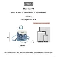 Mochila informal De Moda para Mujer, Bolsa Plisado Premium De Estilo universitario - details 0