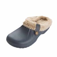 Zuecos clásicos forrados de piel para hombre y mujer, zapatos de jardín impermeables, zapatillas peludas de Casa cálidas para interiores y exteriores, Invierno - details 14