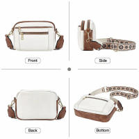 Bolsos y carteras de cuero con correas de colores hechos a mano - details 4