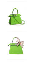 Bolso de hombro de piel auténtica con banda para el cuello para mujer, novedad de Primavera de 2025 - details 8