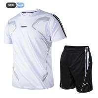 Ropa deportiva de verano de los hombres de fitness camiseta de manga corta ropa de secado rápido de los hombres corriendo suelta ropa deportiva casual - details 12