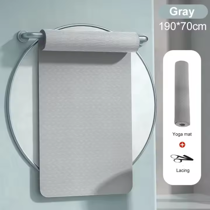 Almohadilla de Yoga Antideslizante Duradera para Gimnasio Fitness Tasteless TPE para Estiramiento en Casa Adecuada para Hombres y Mujeres - 1