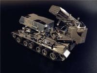 MMZ modelo nanyuan kit de modelo de Metal 122mm lanzador de cohetes multibarril Voertuig DIY 3D corte láser modelo rompecabezas juguetes para adultos - details 5