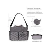 Bolsa de Pañales para Bebé de Gran Capacidad Bolsa de Maternidad Impermeable Multifuncional Portátil para Cuidado del Bebé Material de Poliéster - details 23