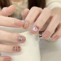 Caja de 24 piezas uñas removibles estilo corto parches uñas postizas uñas tabletas - details 19