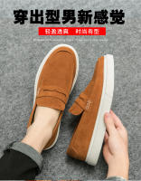 Zapatos de tablero anti-terciopelo de gran tamaño, zapatos de cuero con plataforma de moda. - details 0