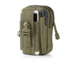 Riñonera Táctica Impermeable Sistema MOLLE con PortaTeléfono y Equipo de Supervivencia para Senderismo Camuflaje Multicam - details 6