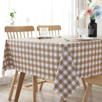 Mantel grueso de plástico PVC, rejilla rectangular, impreso, impermeable, resistente al aceite, adecuado para el hogar, cocina, mesa de comedor, - details 11