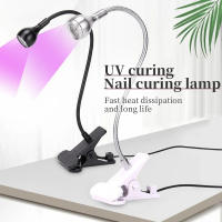 Mini Lámpara USB portátil para secar esmalte de Gel, herramienta de salón de uñas, LED UV, Flexible, para escritorio - details 3
