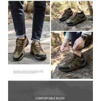 Zapatos de Senderismo para Hombre al Aire Libre Resistentes a la Desgastación, Forro de Cuero, Suela de Goma Sintética - details 6