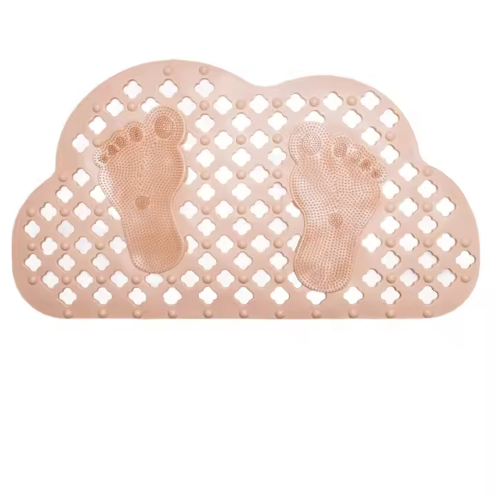 Alfombrillas antideslizantes impermeables para ducha, lavables a máquina con orificios de drenaje, alfombrillas de baño, alfombrilla de seguridad cómoda para el suelo del baño - 1
