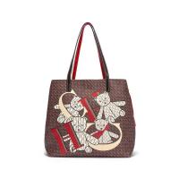 Mochila de Viaje Retro Clásica Leten Patrón de Oso de Dibujos Animados Gran Capacidad - details 5