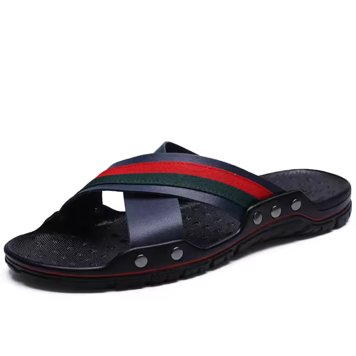 Sandalias 2025 verano 48 talla grande, zapatillas casuales y perezosas para exteriores para hombre, sandalias de suela suave sin cordones - 1