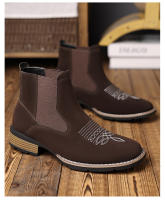 Botas Chelsea con bordado de Jersey para hombre Moda de tobillo - details 2