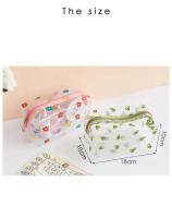 Estuche impermeable transparente de PVC, papelería grande, regalo para niñas, estudiantes, lápiz, maquillaje, bolsa de cosméticos, bolsas de viaje - details 0