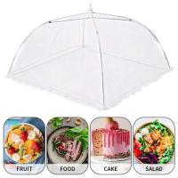 Funda plegable de malla para alimentos, mosquitera, paraguas, picnic, protección de platos, utensilios y herramientas de cocina, 1/2 pieza - details 3