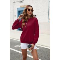 Sudadera con capucha para mujer azul cálido con sudaderas lisa sudadera deporte tendencia 2025 - details 9