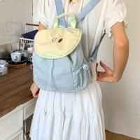 Mochila con cordón para exteriores de estilo coreano, mochila de nailon de fruta de Color dopamina para viaje, bolsa de libros de gran capacidad, bolso de hombro para senderismo - details 13
