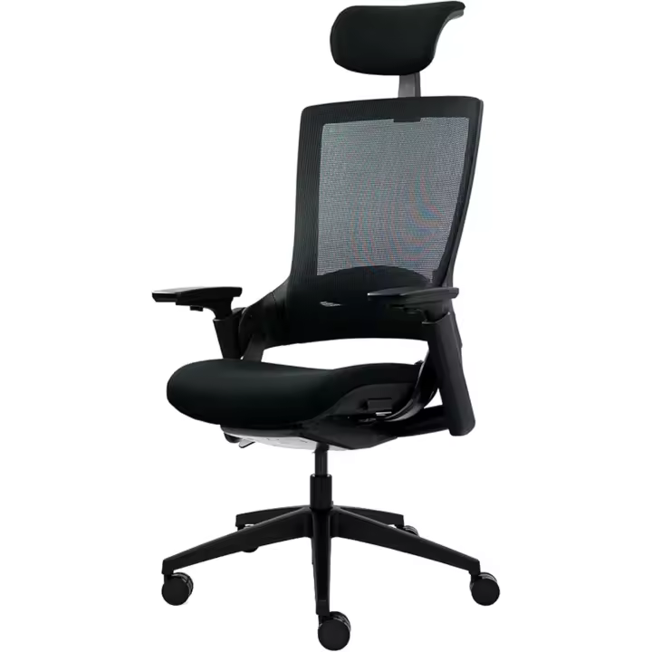 Silla Ergonómica de Escritorio y Oficina Con Respaldo Lumbar, Reposabrazos Ajustables y Reposacabezas - Para Ordenador, Gaming y Trabajo - 1