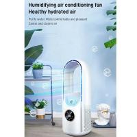 Enfriador de aire USB portátil, ventilador eléctrico sin aspas, temporizador silencioso de 6 velocidades, ventilador de refrigeración, humidificador, ventilador de aire acondicionado - details 2