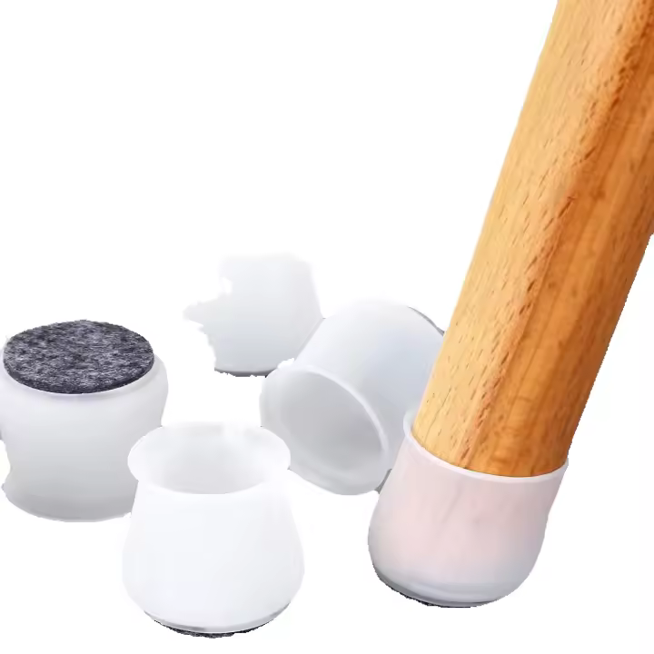 Tapas de silicona para patas de silla, protectores de suelo para muebles móviles, 24 piezas, mejorados - 1
