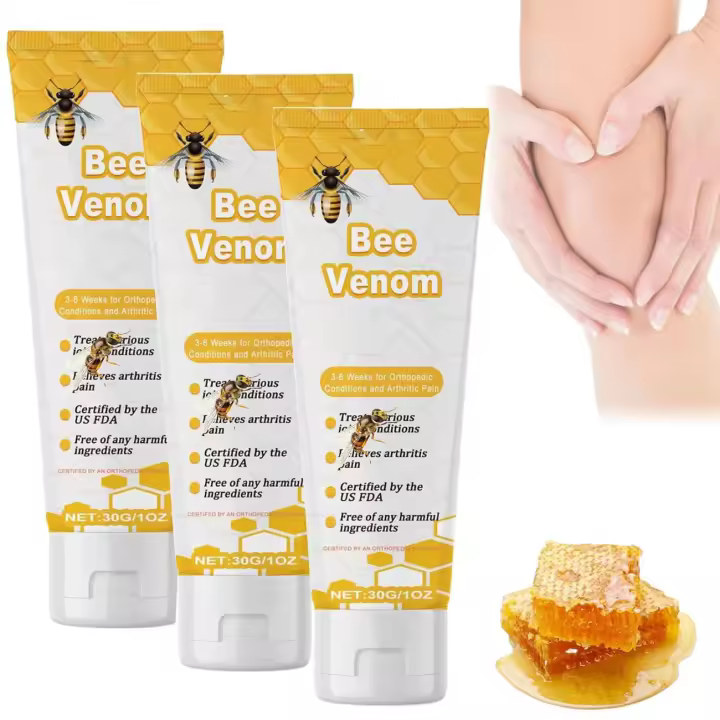 Gel para articulaciones iekufes, extracto, crema de gel de miel con veneno de abeja (30 ml * 3 piezas) - 1