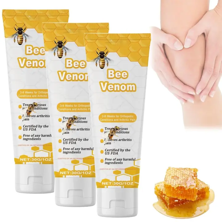 Gel para articulaciones iekufes, extracto, crema de gel de miel con veneno de abeja (30 ml * 3 piezas) - 1