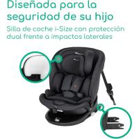 Silla Coche 360, 0-12 años, 40-150 cm, Silla Coche, Instalación Pata Apoyo, Giro 360, 8 Posiciones Reclinación, 12 Posiciones Reposacabezas, Full Black - details 32