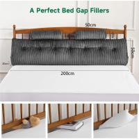Cojín de Lectura Triangular Almohada de Apoyo Lumbar Suave Bolster para Posición de Sofá de Cama - details 8