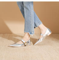 Nuevo Xiaoxiangfeng, hebilla de una palabra, tacón único puntiagudo, zapatos individuales, zapatos Lizhen - details 14