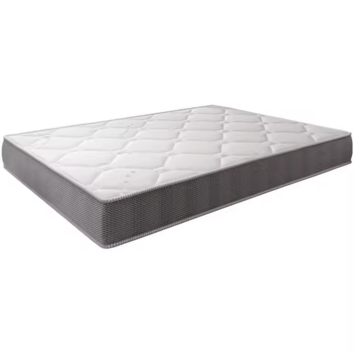 Colchón viscoelástico, Modelo Visco Star, 105 x 190 x 21cm - Todas las medidas, Blanco y Gris - 1
