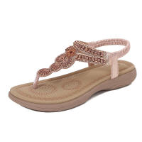 Sandalias Sandalia Agua Diamante Simples y Ligeras Casuales de Moda con Suela Plana y Punta Grande para Mujer - details 2