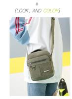 Bolso de hombro de lona para hombre, bandolera de lona de estilo coreano, para viajes de ocio al aire libre, bolso de hombro portátil - details 21