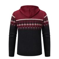 Chaqueta cálida de otoño e invierno para hombre, cárdigan de punto con capucha y chaqueta de algodón polar - details 12