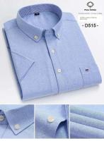 Camisa de hombre de manga corta, 100% algodón, Oxford, suave, botón, cuadros, formal, bolsillo, casual, social, S-6XL, 7XL - details 14