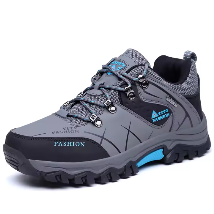 Zapatos de Senderismo Impermeables para Hombres Cómodos de Cuero Ligeros Suelas Antideslizantes - 1