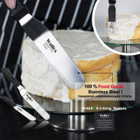 Espátula de Crema de Pastel Walfos de Acero Inoxidable Herramienta para Decorar Pasteles y Postres Adornos de Fondant y Afeitado de Helado - details 1
