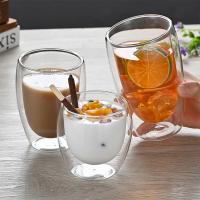 Taza de vidrio de doble pared resistente al calor, vaso transparente de 80-650Ml para cerveza, leche, café, agua, venta al por mayor, juego de tazas de regalo - details 14